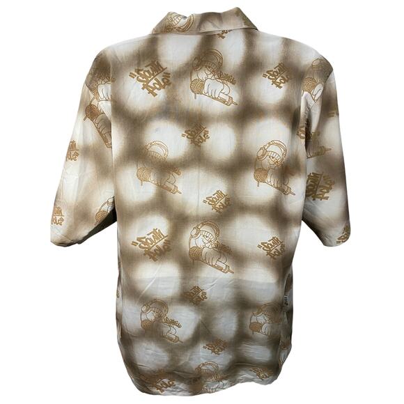 Vtg South Pole Men's L Shirt Hip Hop Button Fat Albert 1990's Y2k Loose Baggy - Picture 2 of 11